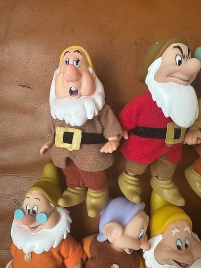 2009 Snow White & The Seven Dwarfs Rare 4.5 Inches Figures Full Set Of 7 Vintage Simba