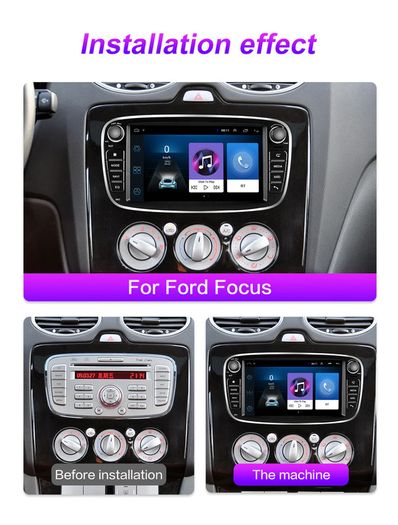 4G Android 8.1 2 Din Car Radio bluetooth multimedia video player For Ford Focus S-Max Mondeo 9 Kuga Galaxy C-Max navigation GPS audio 2din
