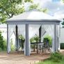 3 x 4m Gazebo with Curtains Metal Frame Water and UV-resistant Image 6