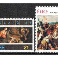 1986 Ireland Christmas Commemorative Stamps Mint Never Hinged (MNH)