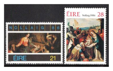 1986 Ireland Christmas Commemorative Stamps Mint Never Hinged (MNH)
