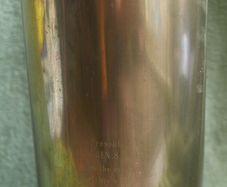 Vintage Large British 105mm Trench Art Engraved Brass Artillery Shell Case 1979