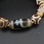 Antique Burmese Pumtek Pyu & Vintage Himalayan Treasure Vase Pattern Agate Bead Bracelet Image 6