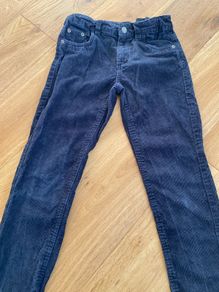Boys Navy Pin Cord Trousers (7-8yrs)