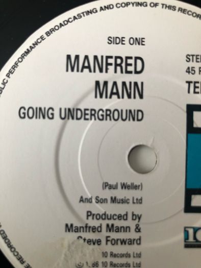 Manfred Mann's Earth Band - Going Underground (1986) 7"