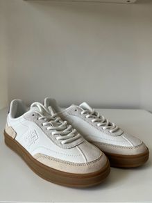 Tommy Hilfiger White Leather Trainers