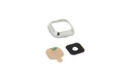 For Samsung Galaxy A5 A500 Camera Lens Rear Back Glass Cover With Frame White - FHT22SMCL
