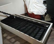 upholstered ottoman bed