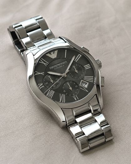 Emporio Armani AR1465 Valente Ceramica Chronograph Watch