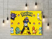 Pokemon Characters printed Wall picture 3mm foamex board printed picture on it wall board wall decor wall art picture