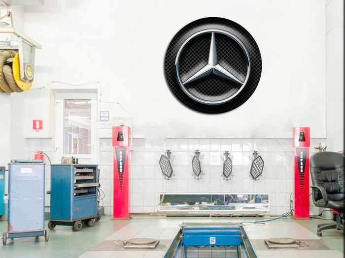 Car logo picture for wall decor mens cave decoration car service wall sign with car logo