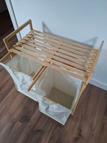 Bamboo laundry basket
