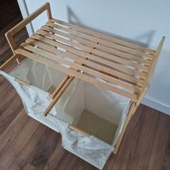 Bamboo laundry basket