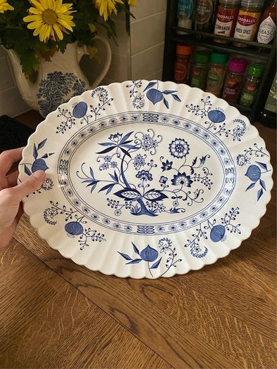 J & G Meakin Blue Nordic England Ironstone Platter