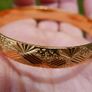 18K-GP gold plated Yellow Gold Bangle Bracelet Image 10