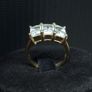 Vintage 9ct Gold Three Stone Ring Image 2