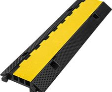 3 Channel Rubber Cable Protector Ramp 103x30x5.5 cm Heavy Duty Cable Wire Cord Cover