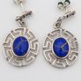 925 vintage sterling silver and lapis studs Image 2