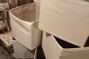 24 Ikea Drona kallax cube storage boxes in white/creamStorage