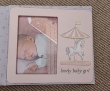 new baby girl photo frame