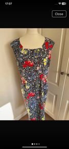 LK Bennett lined floral dress size 14