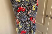 LK Bennett lined floral dress size 14