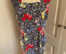 LK Bennett lined floral dress size 14