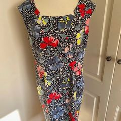 LK Bennett lined floral dress size 14