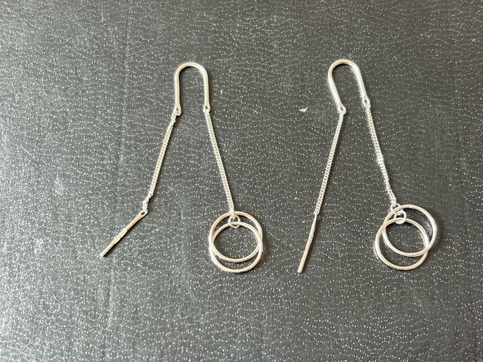 silver earrings