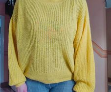 Yellow loose fit Cardigan, H&M size S