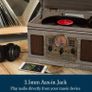 Record Player Vinyl Turntable with Speakers  USB MP3 Playback/Bluetooth/FM Radio/CD And Cassette Player/Vinyl LP Records/SD Card Reader (FREE POSTAGE) Image 6