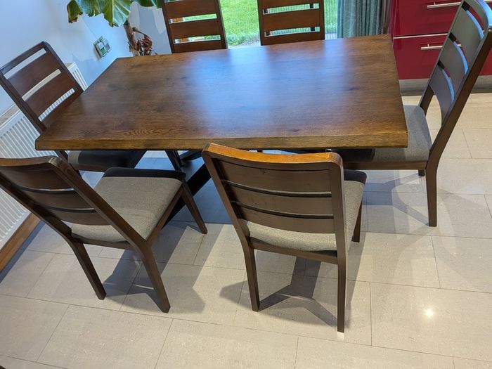 ARNO smoked oak dining table