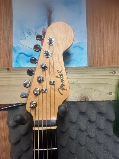 Fender Stratacoustic with Fishman Pickup.