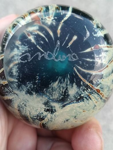 Signed Mdina Paperweight