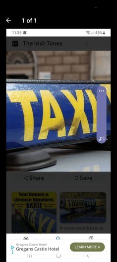 taxi plate for sale will basis