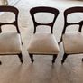 Victorian antique round table and 3 chairs Image 3