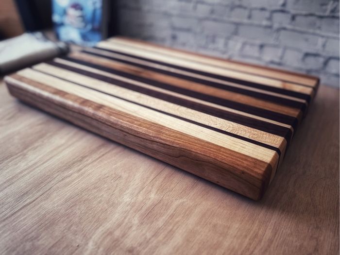 Handcrafted Chopping Board - Walnut, Maple and Cherry