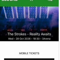 The Strokes Ticket Dublin 3Arena