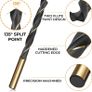 60pcs High Speed Steel Twist Drill Bits, HSS 4341 Gold Titanium and Black Nitride, 1mm-6mm Drill Bit Set for Drilling Steel, Alloy, Iron, Copper, Wood, Plastic, with Hard Storage Case (FREE POSTAGE) Image 7