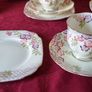 Vintage 33 Piece Royal Albert Crown China Floral Spray Tea Set For 10 Person Setting Made In England Image 8