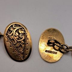 Vintage 9 ct gold cufflinks