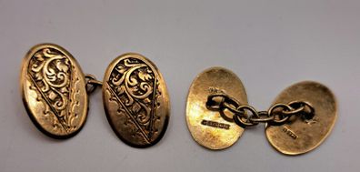 Vintage 9 ct gold cufflinks