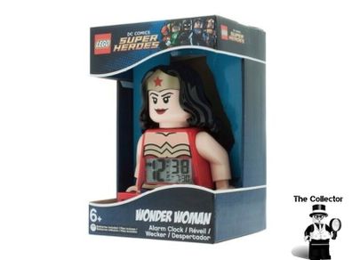 Lego DC Super Heroes Wonder Woman 9" Figure Digital Alarm Clock LCD Display