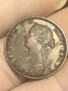 1865 Half Penny Victoria Nice grade Post included