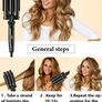 22mm Three-Bar Foldable And Portable Big Wave Hair Curler Image 2