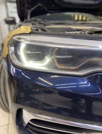 BMW G30 Headlight's and angel eyes repair .