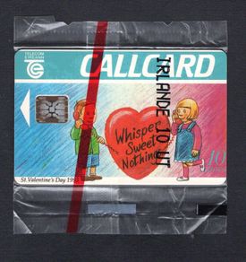 1993 Ireland 10 unit St Valentine's Day 1993 (Schlumberger SC4 & SC5) Call Card Mint in Packaging. Telecom Eireann Card Number 1041
