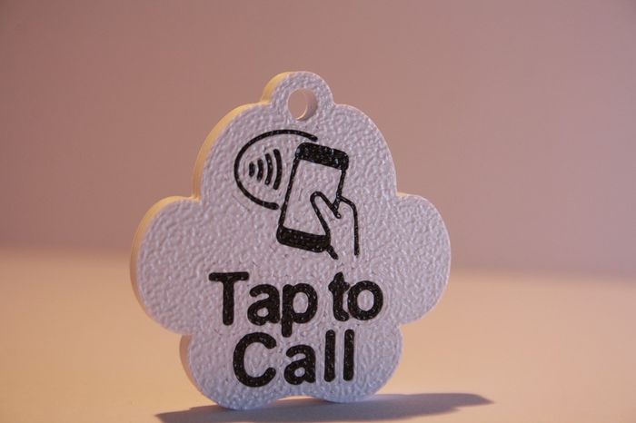 Personalised 3D Printed NFC Smart Pet Tag / Keychain