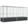Aviary with Extension Silver 418.5x107x212 cm Steel Image 3