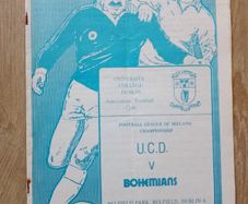 League of Ireland programme UCD Bohemians 1984